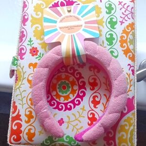 Set of two terry cloth spa headbands